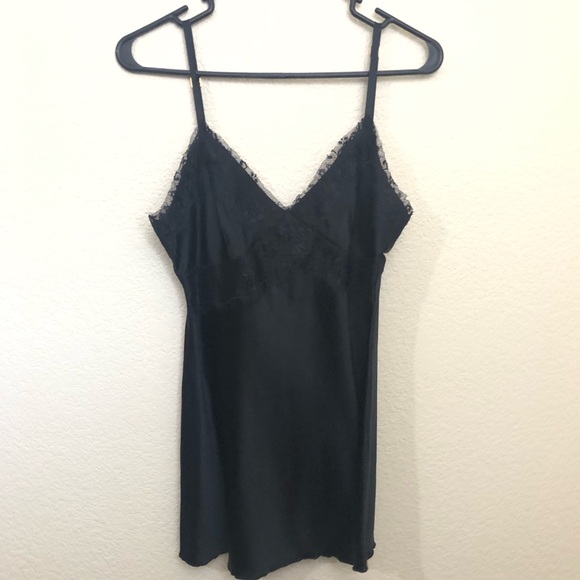 ESPRESS DESIGN STUDIO Small Sexy Black Camisole Tank 93% Silk 7% Spandex NWOT - Picture 3 of 14